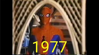 Evolution Of Spiderman In Movies 1977-2021