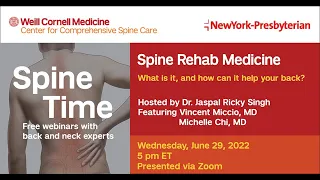 Spine Time: Rehab Medicine for Your Back