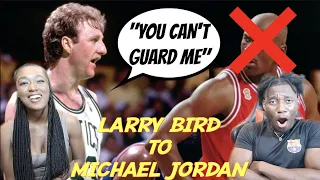 Girlfriend First Time Reacting Larry Bird Trash talking |She loves him REACTION