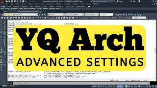 YQ Arch Plugin Important Setting AutoCAD - Best Tutorial