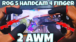 Free Fire Double Sniper Handcam || 2 AWM Mobile handcam || World Best mobile Sniper Garena Free Fire