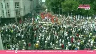 Сбор участников Марша миллионов 12 июня на Пушкинской