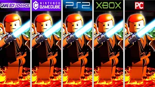 Lego Star Wars The Video Game (2005) GBA vs GameCube vs PS2 vs Xbox vs PC (Graphics Comparison)