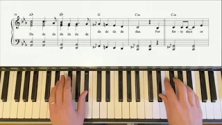 Piano Playalong WELLERMAN SEA SHANTY by Nathan Evans, with sheet music, chords & lyrics