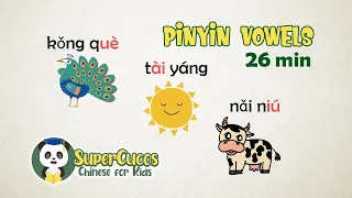 学中文-拼音韵母 | Learn Chinese for kids - Pronunciation Pinyin - Vowels | Aprender Chino