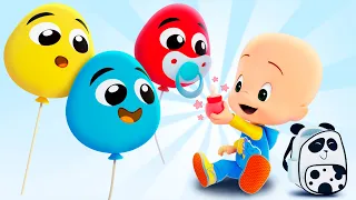 What’s wrong with the baby balloons? | Learn the shapes with Cuquín and Ghost's color cube