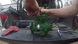 Replacing an injection pump on a John Deere tractor