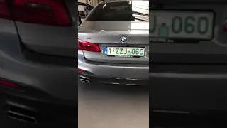 BMW G30 540i exhaust sound on startup