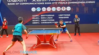 Tomokazu Harimoto, Lin Yun-Ju, Mima Ito training | 2020 ITTF Finals #4