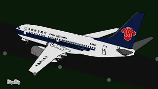 china southern airlines flight 3456 crash animation (cvr)