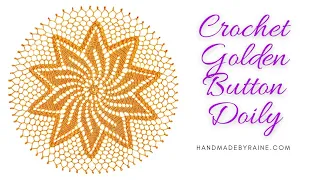 How to crochet Golden Button Doily 🌟