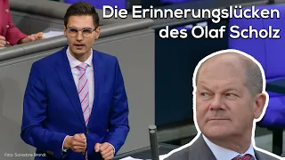 Die Erinnerungslücken des Olaf Scholz