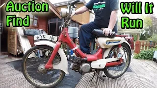 Will It Start After 42 Years Auction Find Honda PC50 Moped Vlog