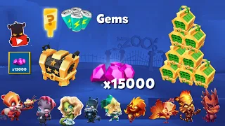 Zooba Gems 15000 Win Reward All Skin Emerald Crate Unlock Head Hunter