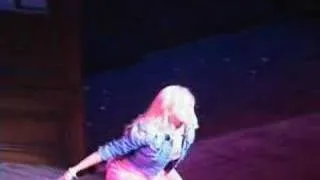 Laura Bell Bundy's Shoe flies into the Audience during Legally Blonde the Musical