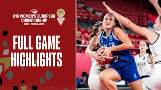 Serbia 🇷🇸 v Italy 🇮🇹 | Quarter-Finals Highlights | FIBA U16 Women's European Championship 2023