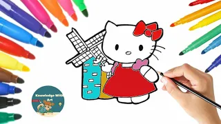 How to draw all the hello kitty characters@knowledgewitharts