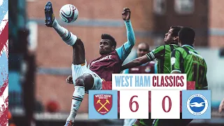 West Ham 6-0 Brighton | Vaz Te Bags Hat-Trick In Six Goal Thrashing! | Classic Match Highlights