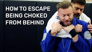 Jiu-Jitsu For Self Defense: How to escape being choked from behind