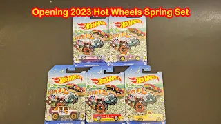 Opening 2023 Hot Wheels Spring Set
