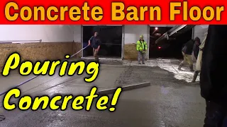 Pouring a Concrete Floor in My Pole Barn!