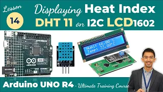 Lesson14. Displaying Humidity and Temperature DHT11 Sensor on I2C LCD1602 | Heat Index