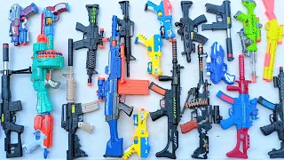 NERF WAR Sniper Guns and GEL BLASTER GUN  AK47 Gun M16 Sniper Gun Shotgun Granade Cobra gun Pistol