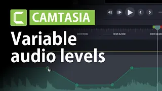 Variable audio volume levels on clip in Camtasia | Camtasia 2020 Tutorial