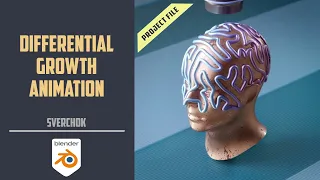 Differential growth animation in blender using sverchok [BLENDER 2.93]