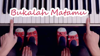 Bukalah Matamu / Ejen Ali The Movie / TWO fingers EASY piano tutorial