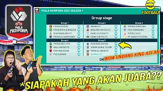 YOK Kita Mainin Semua Club Liga 1 Di "PIALA  MENPORA" PES 2022 ! !🔥PAKAI MOD LIMITED EDITION ‼️