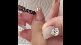 글리터 그라데이션 네일 세상에서 젤 쉽게하기❕💖 (self nail) (천호미용학원)