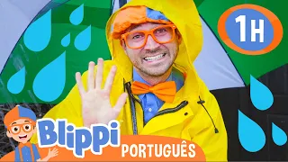 Blippi Aprende Sobre o Clima | 1 HORA DE BLIPPI | Blippi em Português | Vídeos Educativos Infantis
