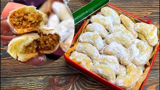 Пісочні РОГАЛИКИ  З ГОРІХАМИ БЕЗ ЯЄЦЬ 🍪