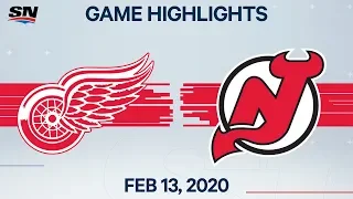 NHL Highlights | Red Wings vs Devils – Feb. 13, 2020