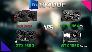 RX 570 vs GTX 1650 vs GTX 1650 Super vs GTX 1660 Ti in 2022!