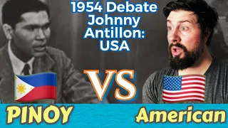 American Reacts to Pinoy Johnny Antillon’s Criticism of the USA in 1954