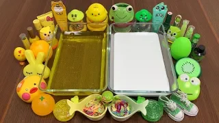 MIXING RANDOM THINGS INTO GLOSSY SLIME AND CLEAR SLIME ||RELAXING WITH SLIME ||MOST SATISFYING SLIME