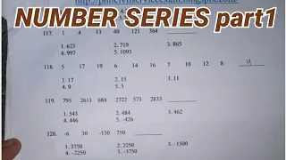 Part1 Number Series | Civil Service Exam Numerical Reasoning [from random post]