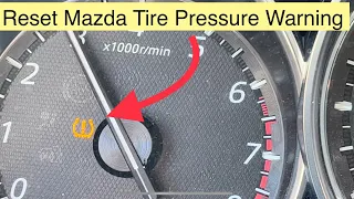 Reset Low Tire Pressure Light Mazda Cx5 Cx7