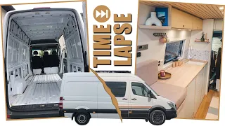 VAN CONVERSION TIMELAPSE - full van build - DIY Camper Ausbau in 15 Minuten