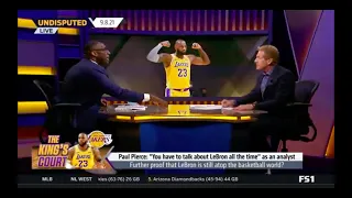 UNDISPUTED Shannon & Skip react Paul pierce comments LeBron James is still atop the basketball world