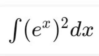 Integral of (e^x)^2 | #youtubeshorts #integral #shorts #maths