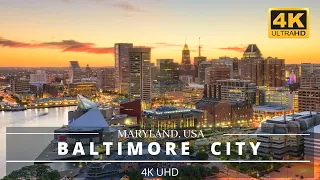 Baltimore, Maryland, USA | 4K Drone Footage