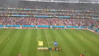 Hino da Alemanha - Copa do Mundo Brasil 2014 - USA 0 x 1 GER