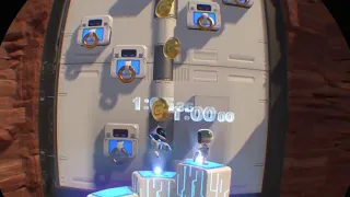 Astro Bot - Rescue Mission. Gameplay - 04 Hookshot Highway 1st attempt and fail - Challenge Belt