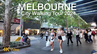 First Day of Autumn in Melbourne City Australia 2024 Walking Tour