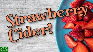 How to Make Strawberry Hard Cider with Store Bought Juice at Home