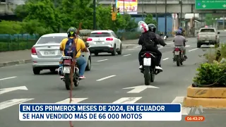 22 mil de las 66 mil motos vendidas en los primeros meses de 2024 pertenecen a Guayaquil