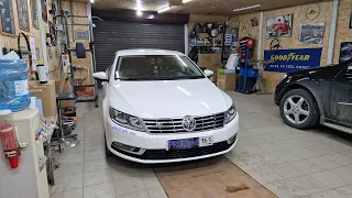 Volkswagen Passat CC. Замена штатного биксенона на BI-LED Aozoom DK-200 Dragon Knight.